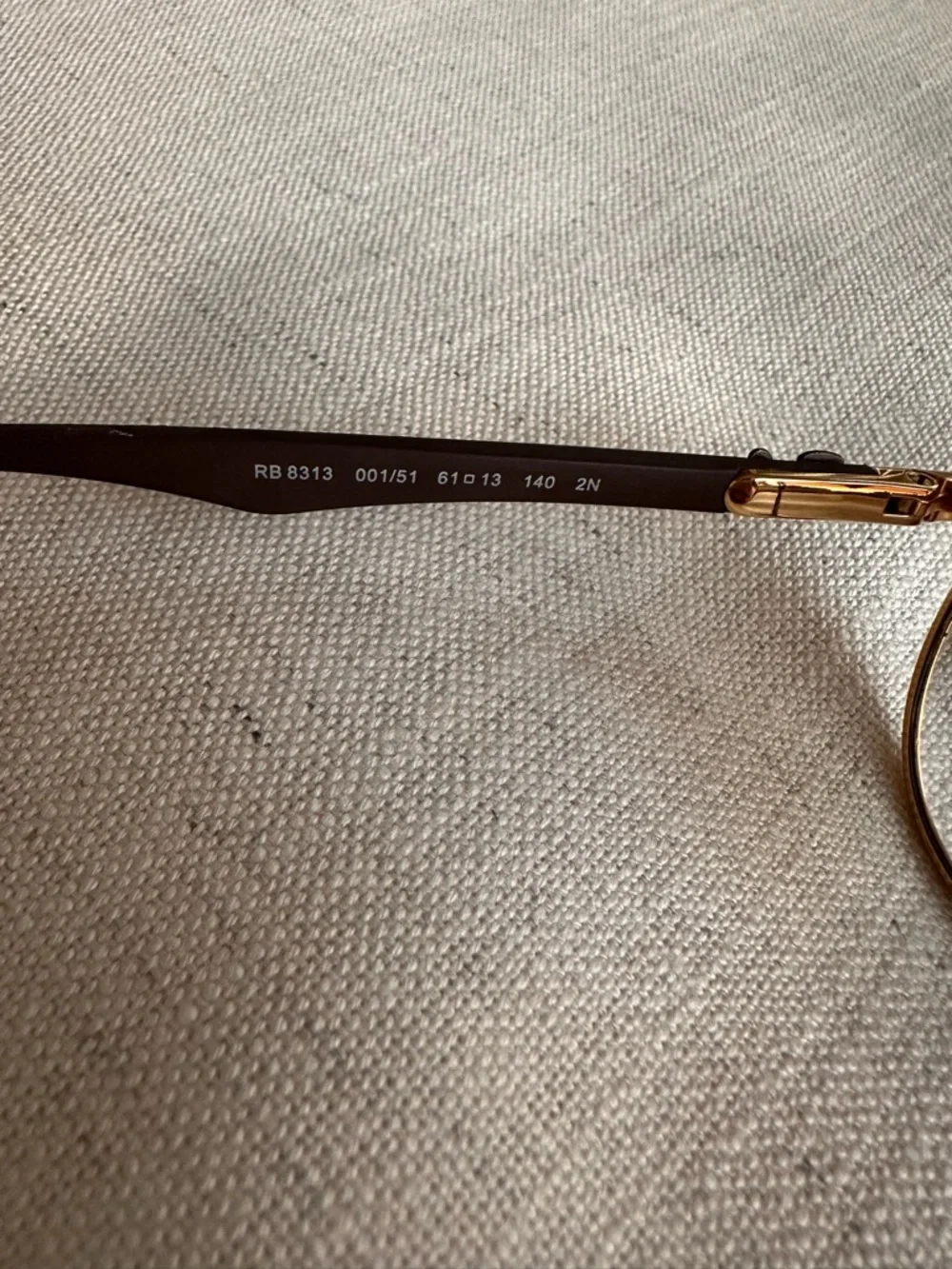 Ray-Ban RB8313 Carbon Fiber Aviator Sunglasses Gold/Brown Gradient 61mm w/ Case - Picture 7 of 11